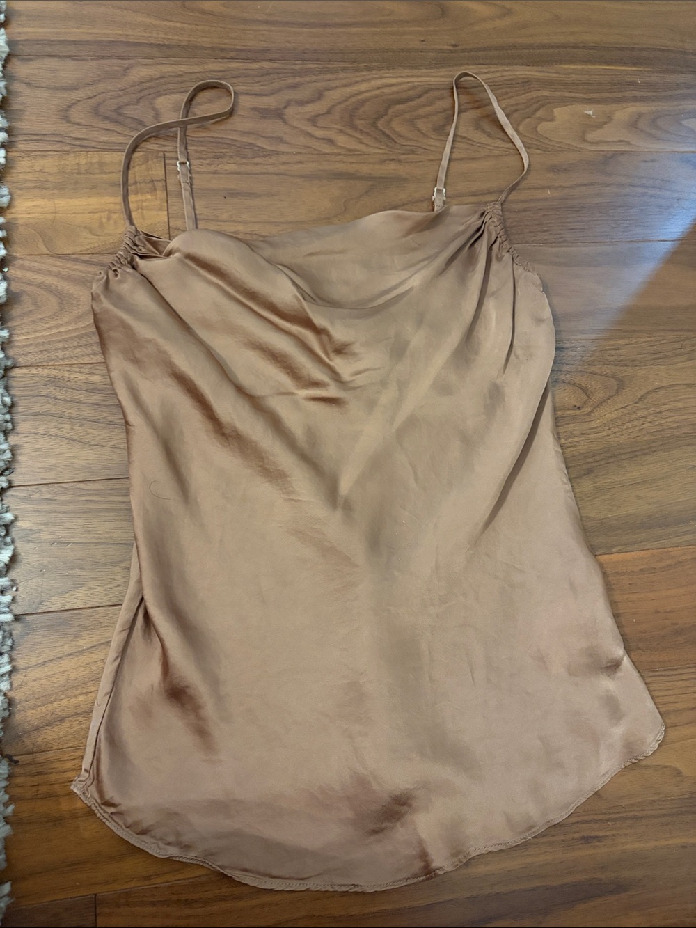 Silky Brown Slip Cami Top Wilfred